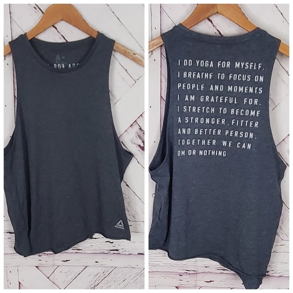 Reebok Tops - Reebok Yoga Quote Tank Top